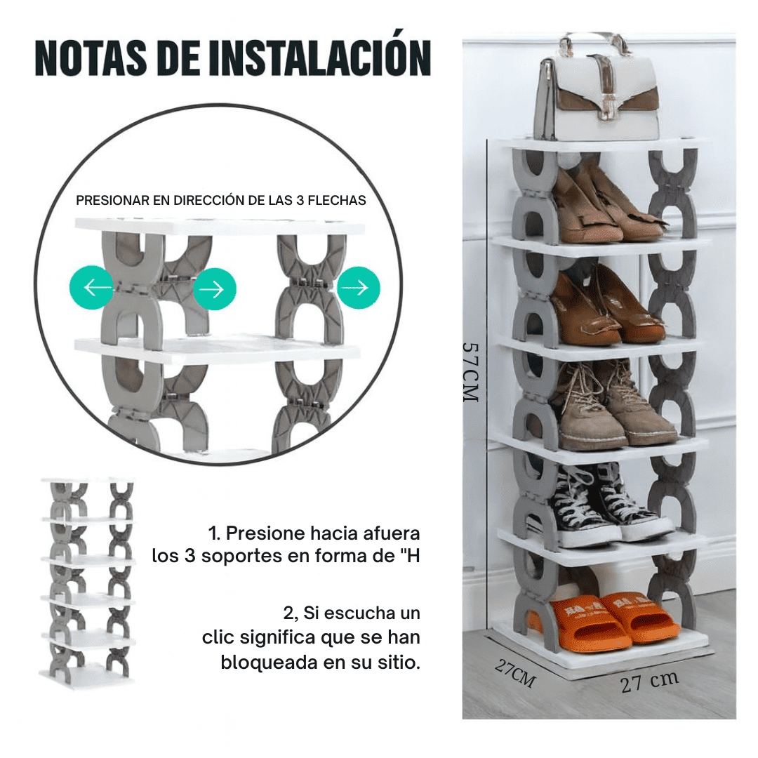 SmartZapatero® – Zapatero plegable 6 pisos